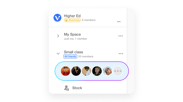 Educators and teams collaborating on AI avatar video projects in Visla for educational use.